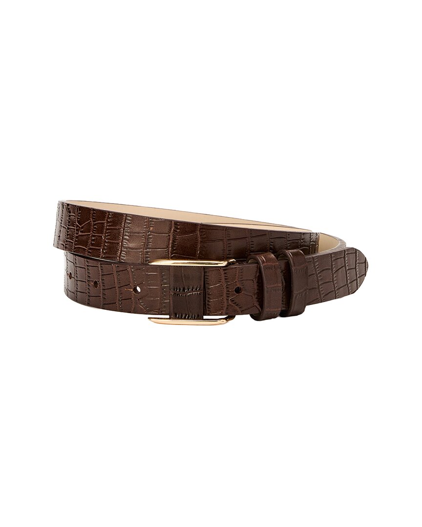 J.McLaughlin J.Mclaughlin Allegra Croc-Embossed Leather Belt