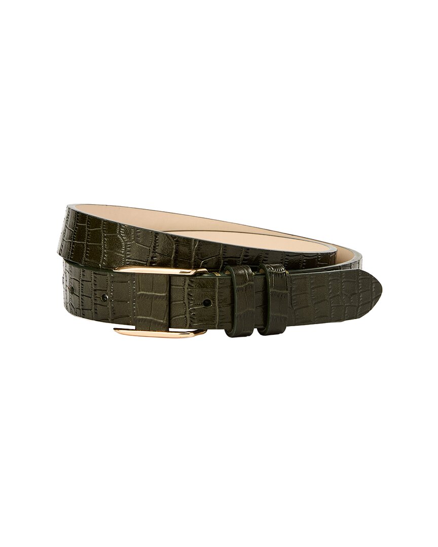 J.McLaughlin J.Mclaughlin Allegra Croc-Embossed Leather Belt