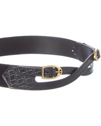 J.McLaughlin J.Mclaughlin Jimena Croc-Embossed Suede & Leather Belt