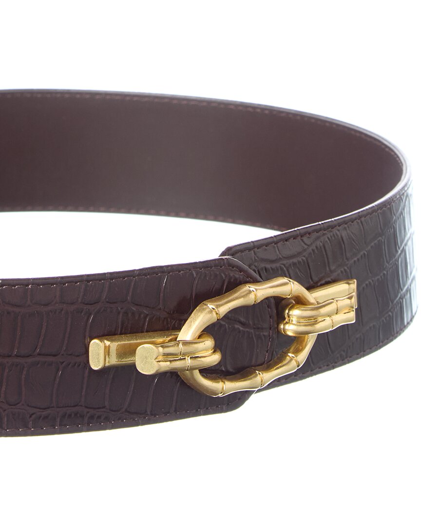 J.McLaughlin J.Mclaughlin Jayna Croc-Embossed Leather Belt