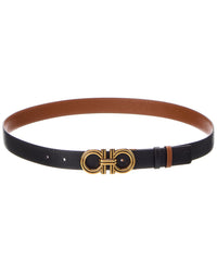 Ferragamo Ferragamo Gancini Reversible & Adjustable Leather Belt