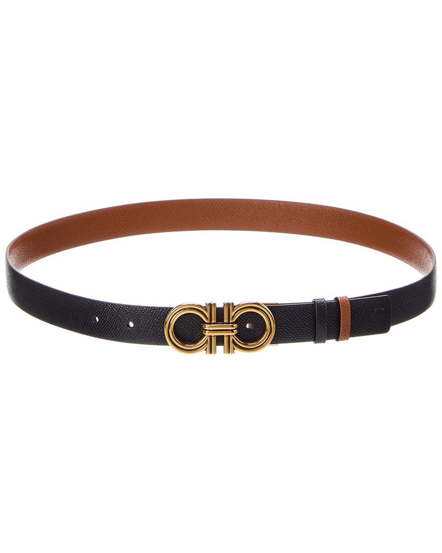 Ferragamo Ferragamo Gancini Reversible & Adjustable Leather Belt