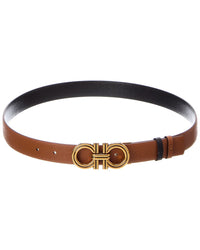 Ferragamo Ferragamo Gancini Reversible & Adjustable Leather Belt