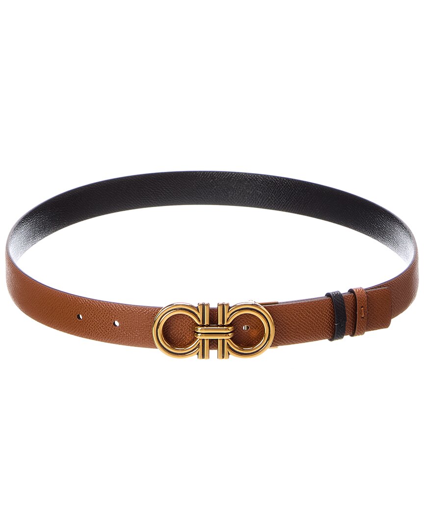 Ferragamo Ferragamo Gancini Reversible & Adjustable Leather Belt
