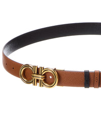 Ferragamo Ferragamo Gancini Reversible & Adjustable Leather Belt