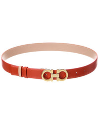 Ferragamo Ferragamo Gancini Reversible & Adjustable Leather Belt
