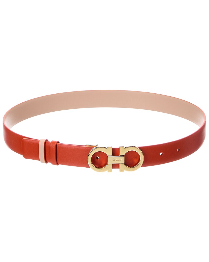 Ferragamo Ferragamo Gancini Reversible & Adjustable Leather Belt