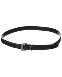 Gucci Saint Laurent Cassandre Thin Leather Belt