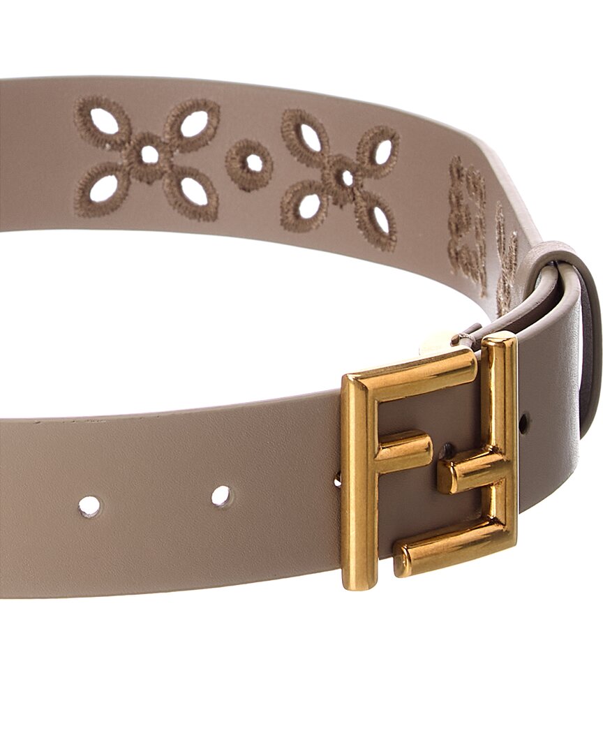 FENDI Fendi Ff Leather Belt