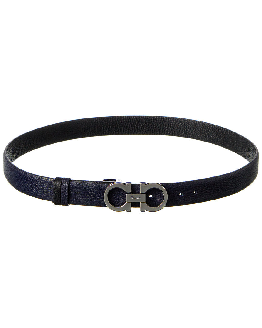 Ferragamo Ferragamo Gancini Reversible & Adjustable Leather Belt