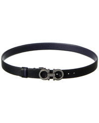 Ferragamo Ferragamo Gancini Reversible & Adjustable Leather Belt