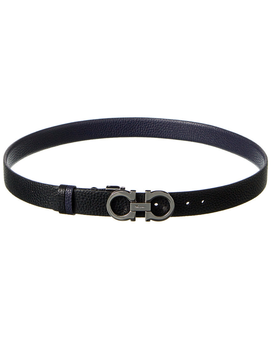 Ferragamo Ferragamo Gancini Reversible & Adjustable Leather Belt