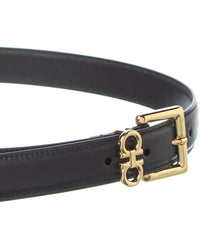 Ferragamo Ferragamo Double Gancini Leather Belt