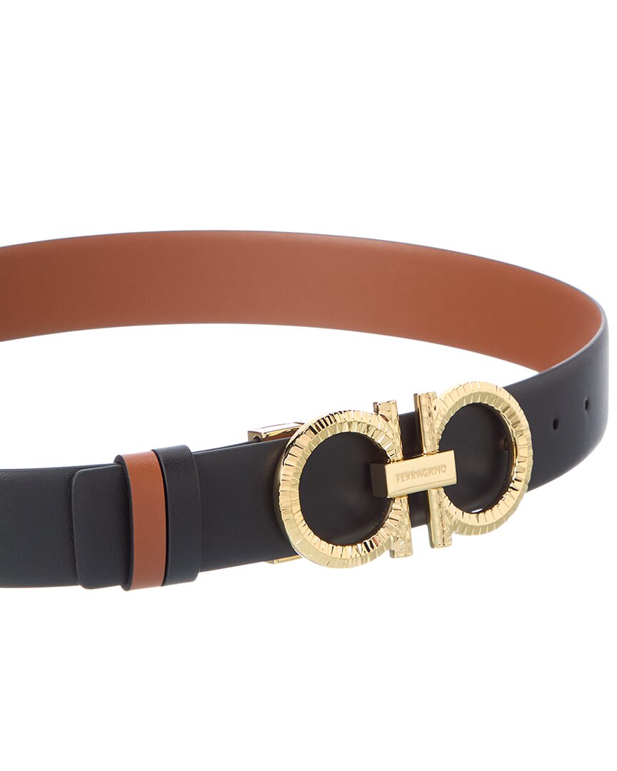 Ferragamo Ferragamo Gancini Reversible Leather Belt