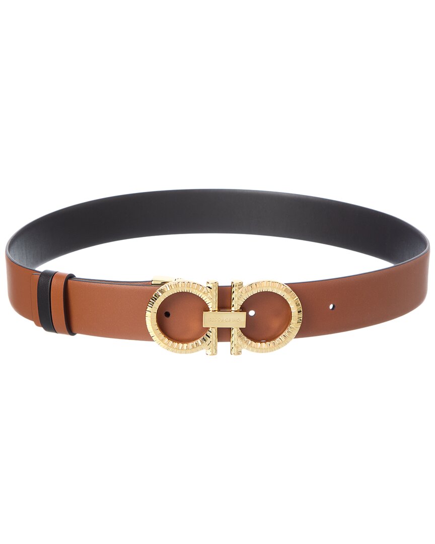Ferragamo Ferragamo Gancini Reversible Leather Belt