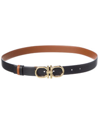 Ferragamo Ferragamo Gancini Reversible Leather Belt