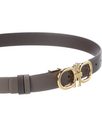 Ferragamo Ferragamo Gancini Reversible Leather Belt