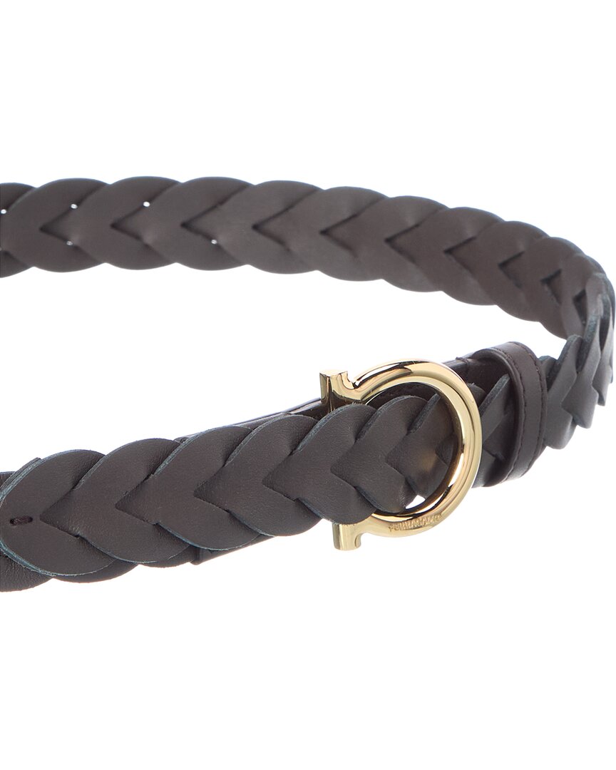 Ferragamo Ferragamo Gancini Leather Belt