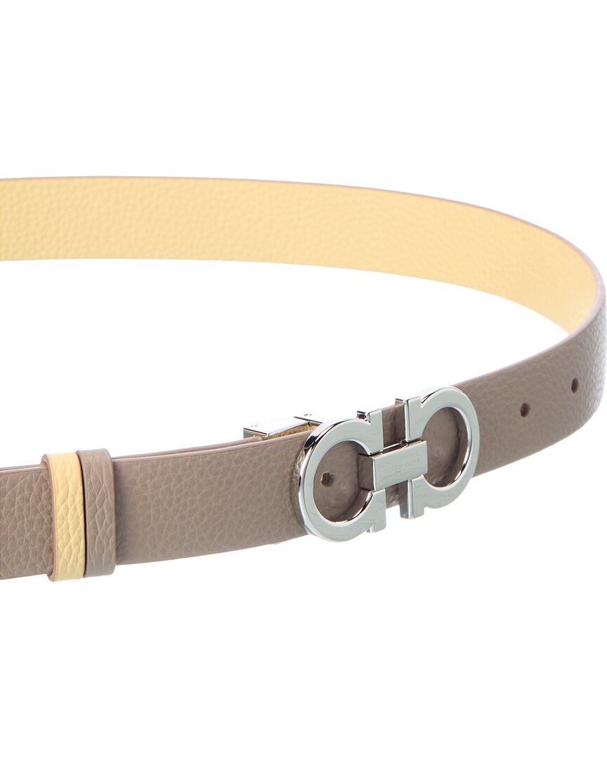 Ferragamo Ferragamo Gancini Reversible Leather Belt
