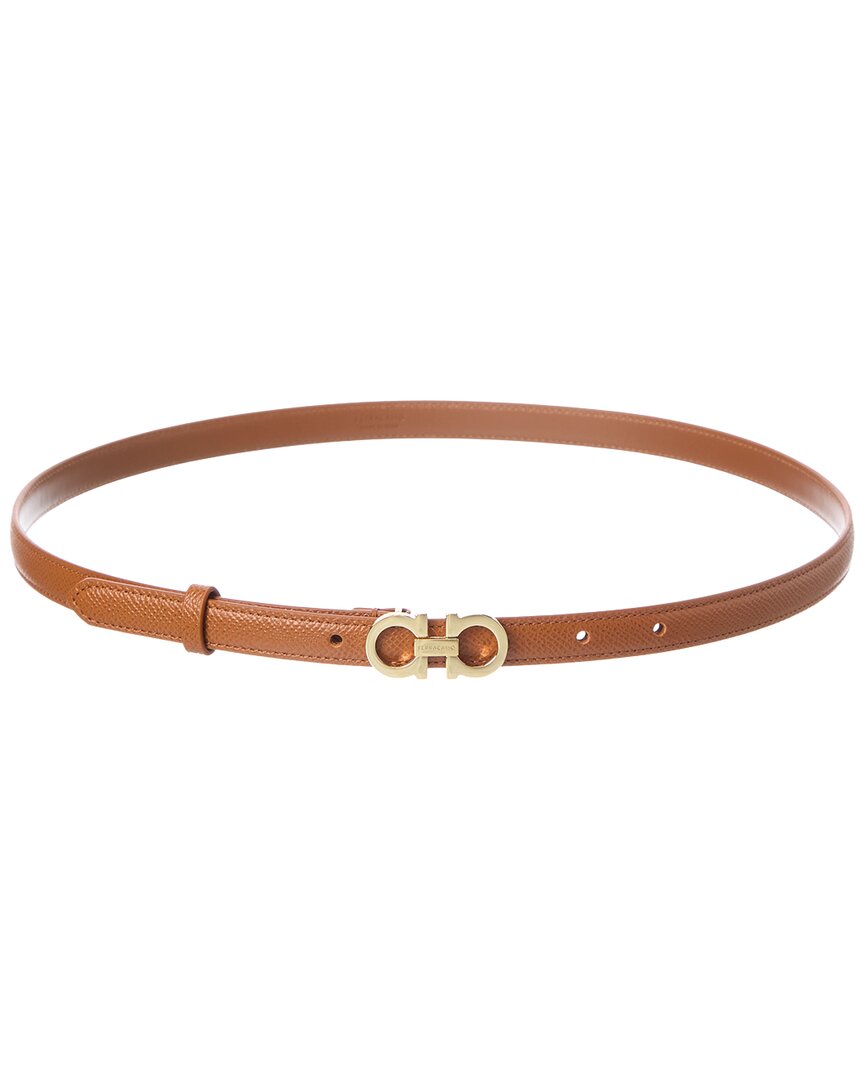 Ferragamo Ferragamo Gancini Leather Belt