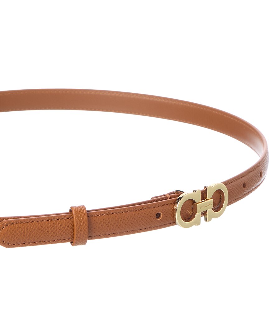 Ferragamo Ferragamo Gancini Leather Belt