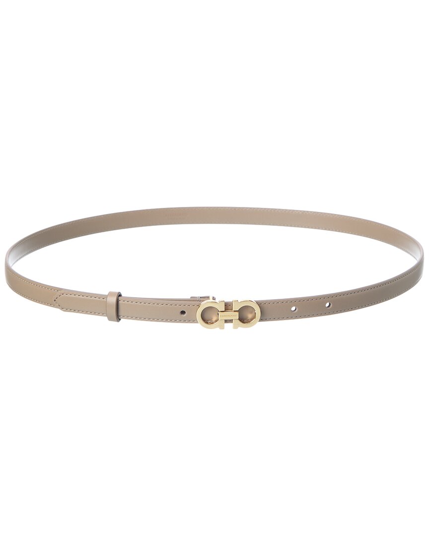 Ferragamo Ferragamo Gancini Leather Belt