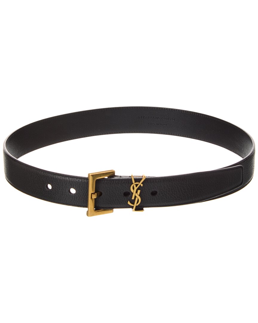 Saint Laurent Saint Laurent Cassandre Leather Belt
