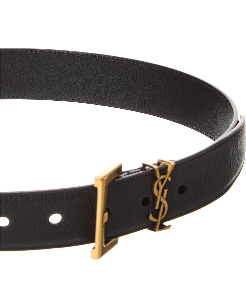 Saint Laurent Saint Laurent Cassandre Leather Belt