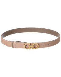 Ferragamo Ferragamo Gancini Reversible & Adjustable Leather Belt