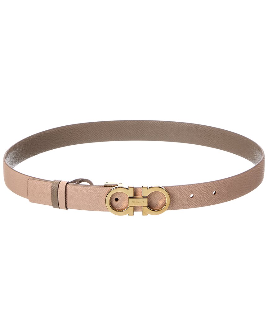 Ferragamo Ferragamo Gancini Reversible & Adjustable Leather Belt