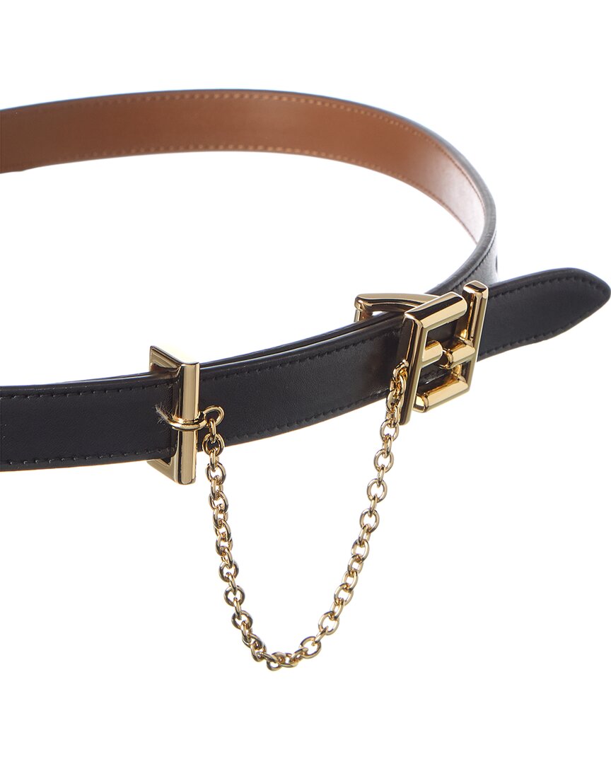 FENDI Fendi Ff Reversible Leather Belt