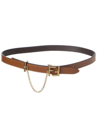 FENDI Fendi Ff Reversible Leather Belt