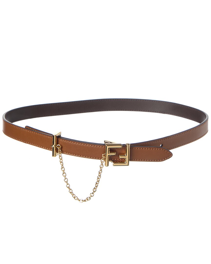 FENDI Fendi Ff Reversible Leather Belt