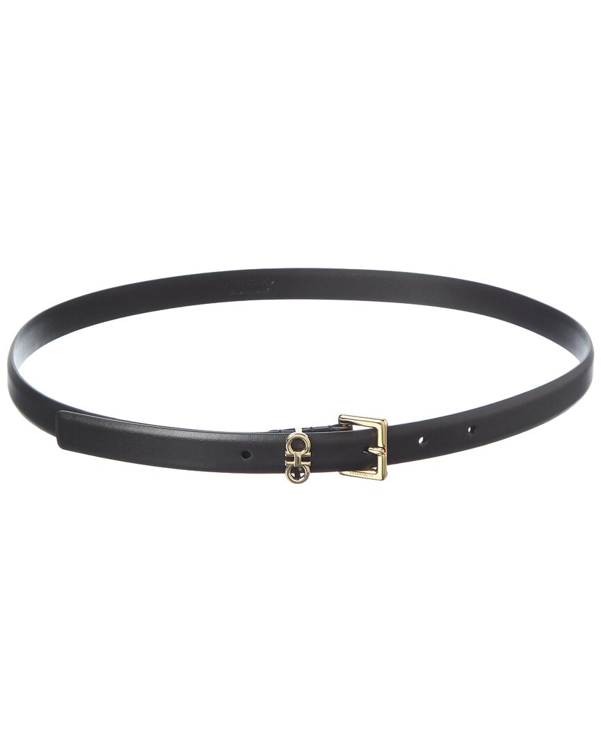 Ferragamo Ferragamo Gancini Leather Belt