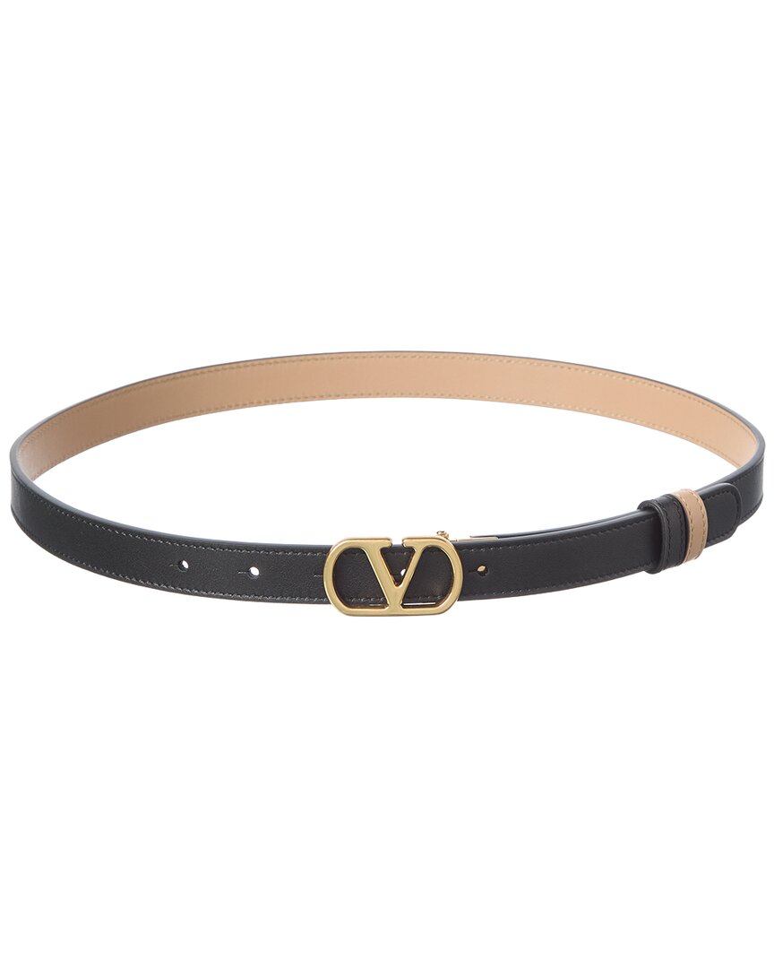Valentino Valentino Vlogo Signature Reversible Leather Belt