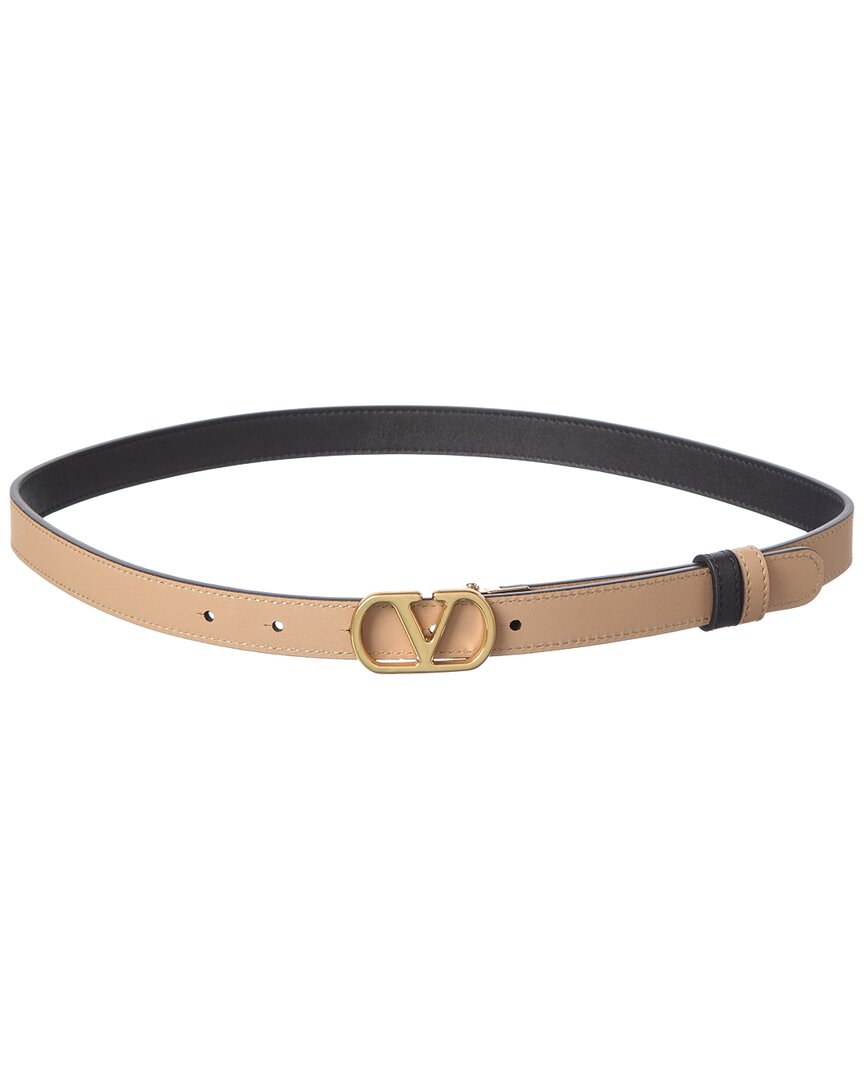 Valentino Valentino Vlogo Signature Reversible Leather Belt