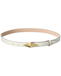 Jimmy Choo Jimmy Choo Diamond Clasp Leather Belt