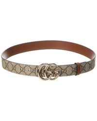 Gucci Gucci Gg Reversible Leather Belt