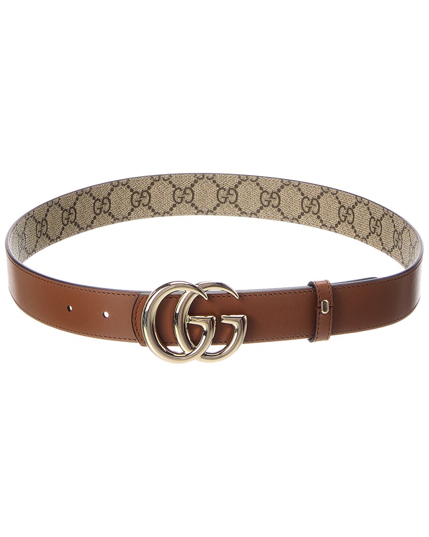 Gucci Gucci Gg Reversible Leather Belt