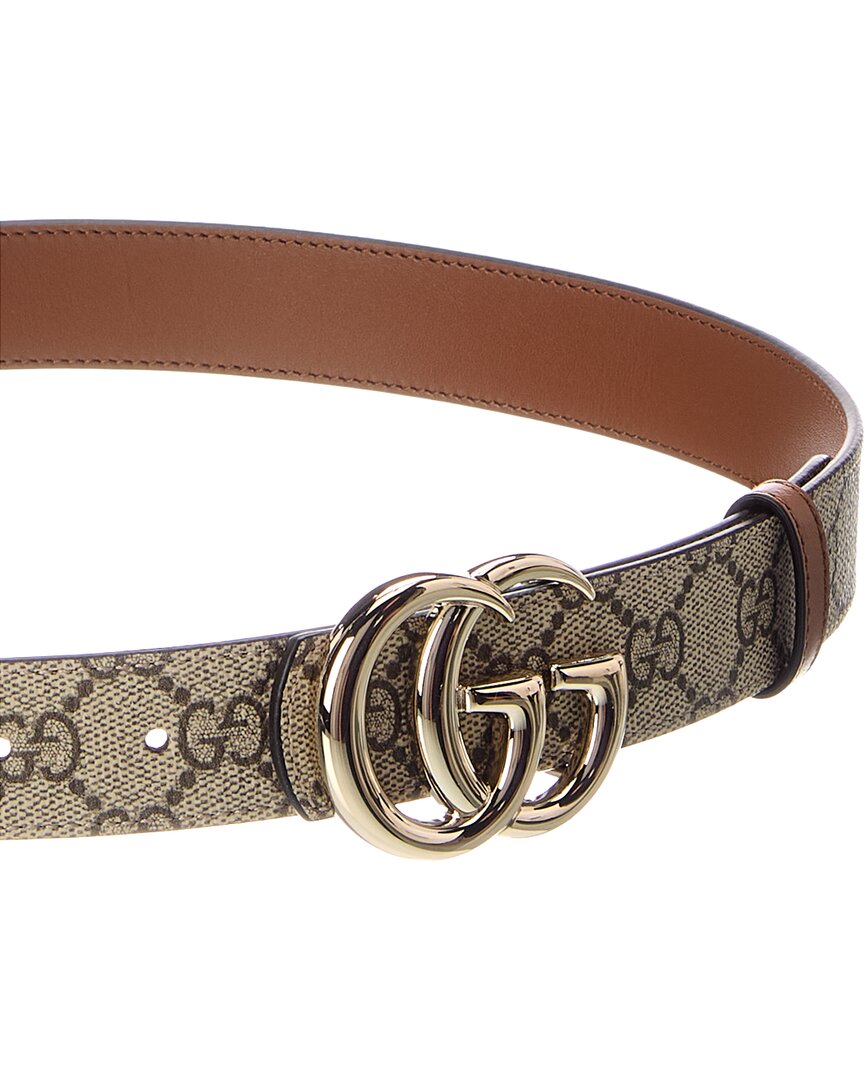 Gucci Gucci Gg Reversible Leather Belt