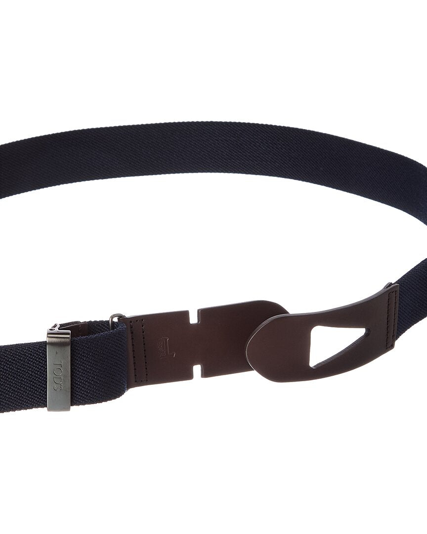 Tod’S Canvas & Leather Belt