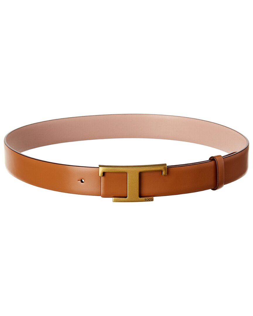 TOD's Tods T Buckle Leather Belt