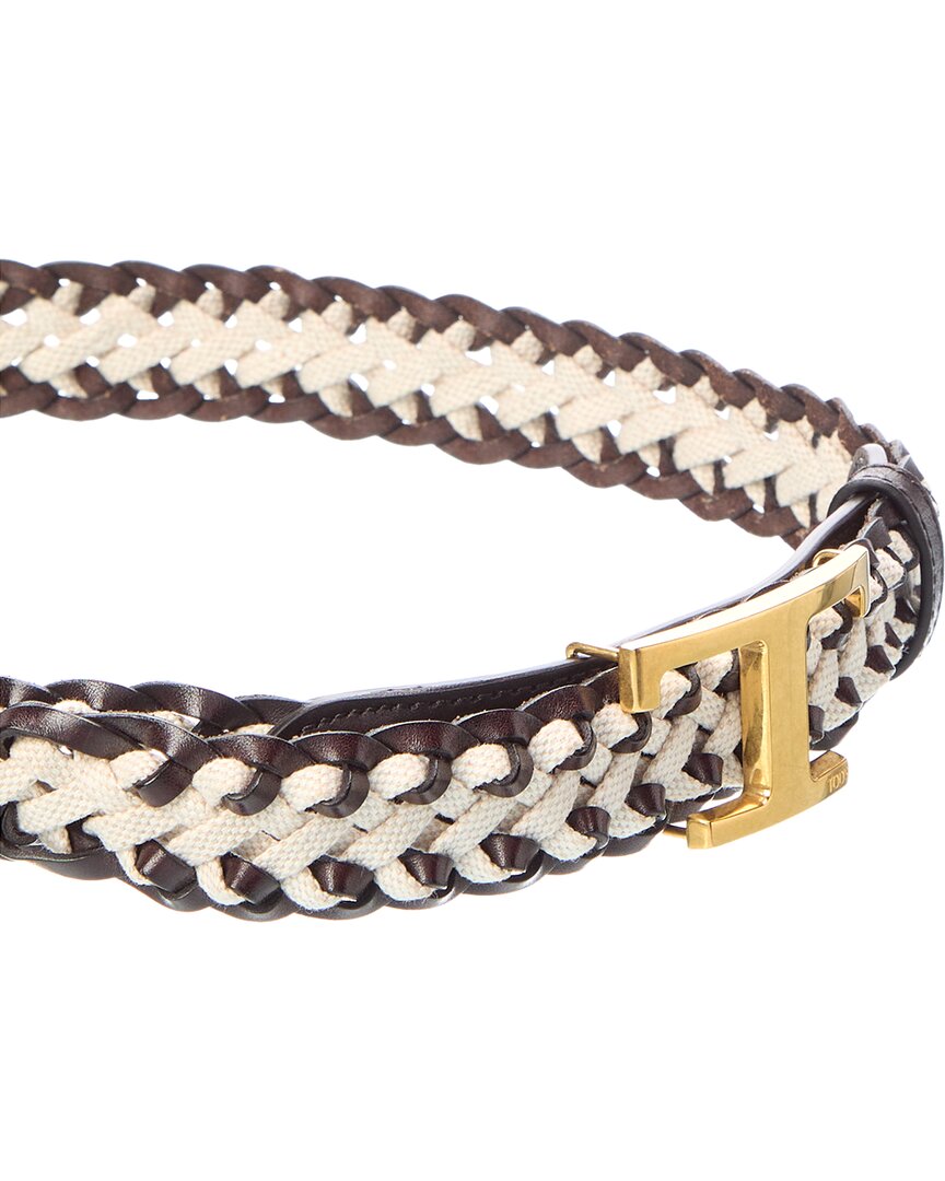 TOD's Tod’S Canvas & Leather Belt