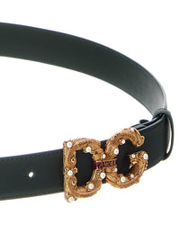 Dolce & Gabbana Dolce & Gabbana Dg Logo Leather Belt
