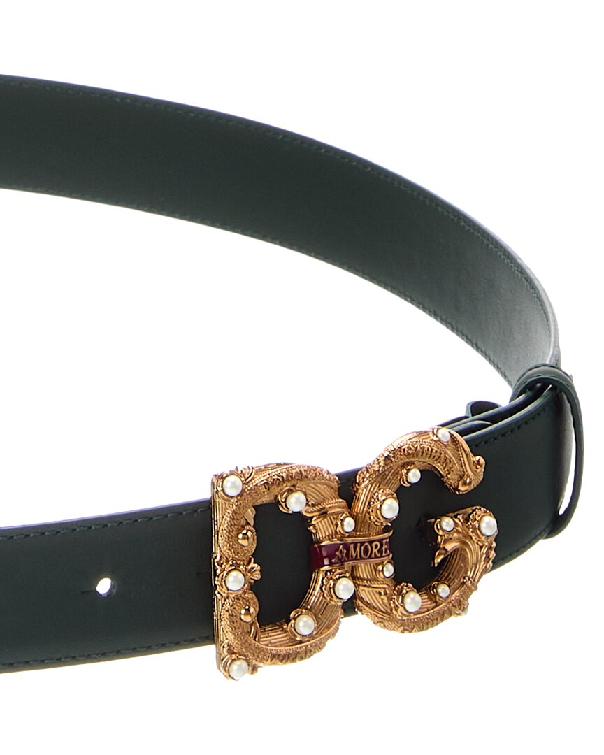 Dolce & Gabbana Dolce & Gabbana Dg Logo Leather Belt