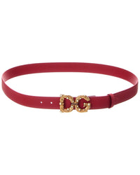 Dolce & Gabbana Dolce & Gabbana Dg Logo Leather Belt