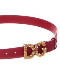 Dolce & Gabbana Dolce & Gabbana Dg Logo Leather Belt