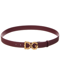 Dolce & Gabbana Dolce & Gabbana Dg Logo Leather Belt