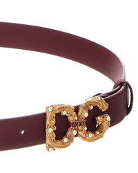 Dolce & Gabbana Dolce & Gabbana Dg Logo Leather Belt