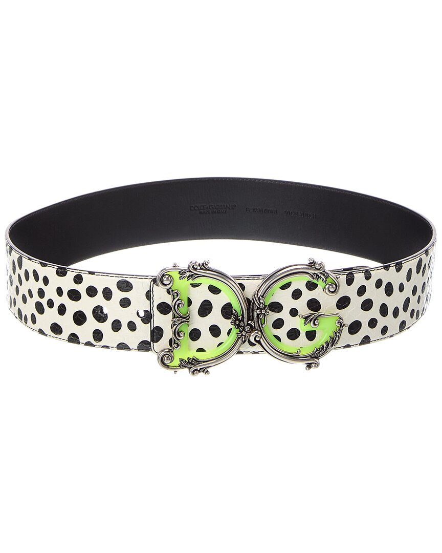 Dolce & Gabbana Dolce & Gabbana Dg Logo Leather Belt